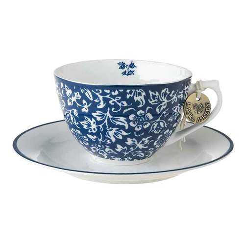 Чашка с блюдцем Laura Ashley Blueprint 260мл Sweet Allysum в Fissman