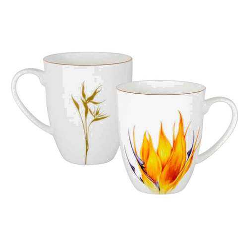Кружка Julia Vysotskaya Flowers. Strelitzia 400мл в Fissman
