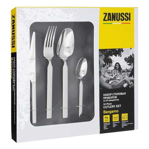 Набор столовых приборов Zanussi ZUC34100BF 24 пр в Fissman
