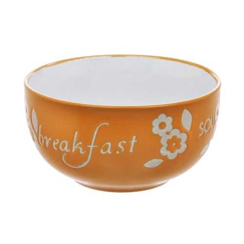 Салатник HomeStar Breakfast оранжево-белый 14 см в Fissman