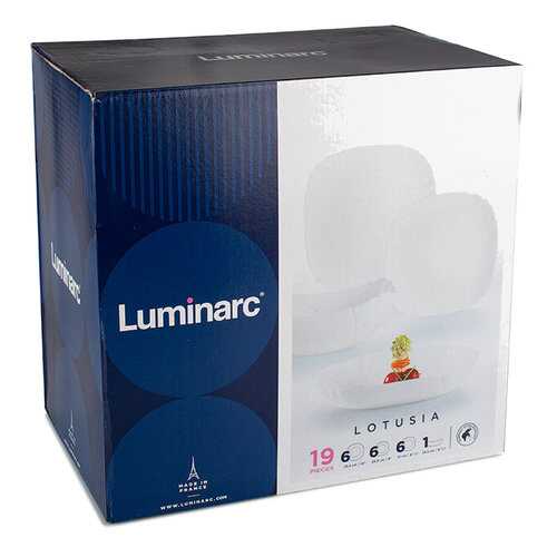 Столовый сервиз Luminarc Lotusia H1792 белый в Fissman
