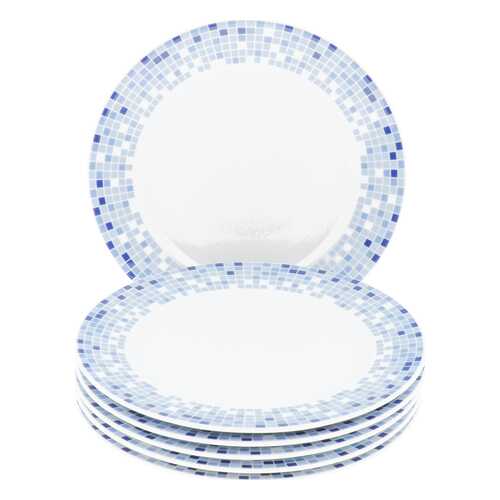 Тарелка мелкая 21 см Opal, декор Мозаика (набор 6 шт.) в Fissman