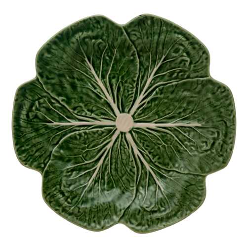 Тарелка обеденная Bordallo Pinheiro Cabbage Natural 26,5x26,5x3 см в Fissman