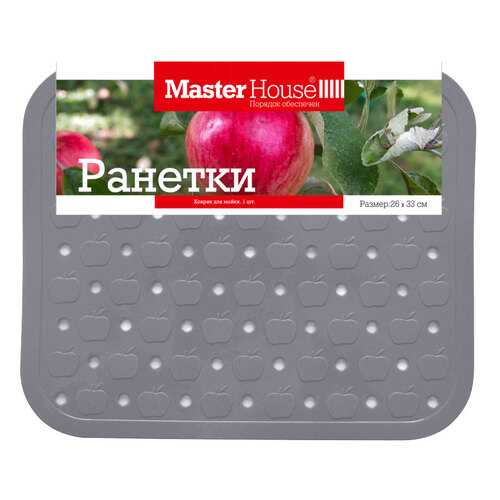 Коврик для сушки посуды MasterHouse 60420 Зеленый, серый в Fissman