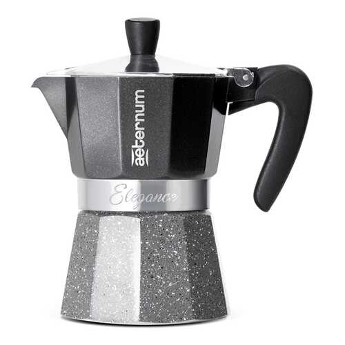 Гейзерная кофеварка AETERNUM/Bialetti ELEGANCE Black 6 чашек в Fissman