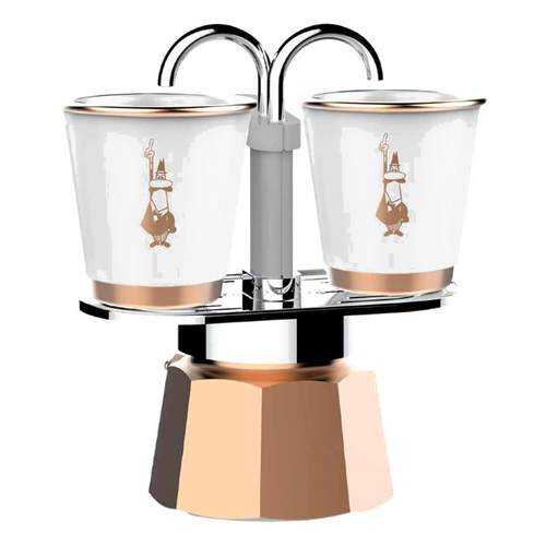 Набор Bialetti Bicchierini кофеварка мини экспресс на 2 порции и 2 чашки в Fissman
